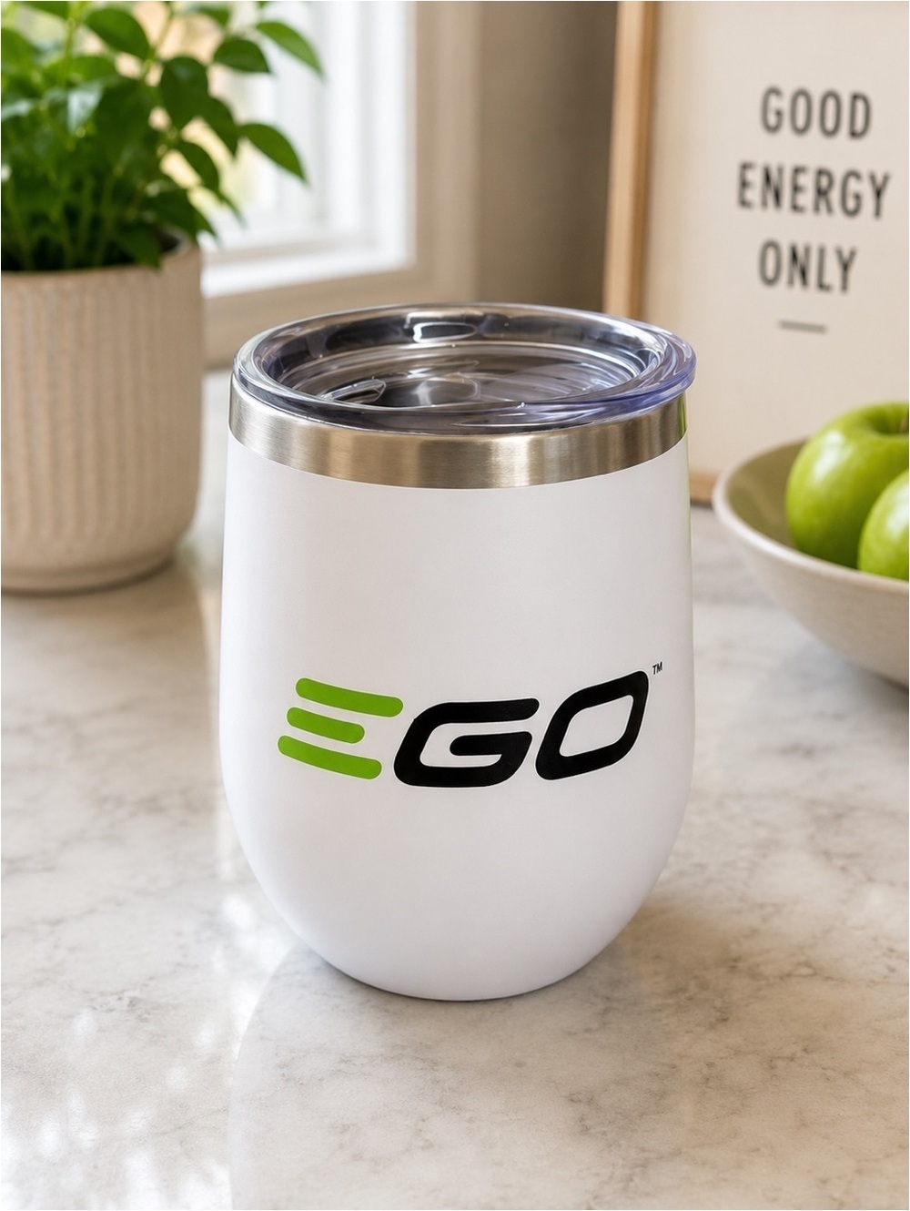 EGO White Tumbler 12oz